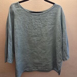 Giusy Women"s Linen Top Vintage Sz S